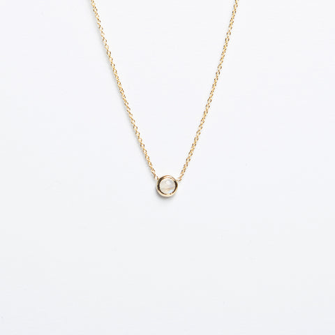 Carrie Hoffman - Baby Cab 3.0mm Necklace - Moonstone