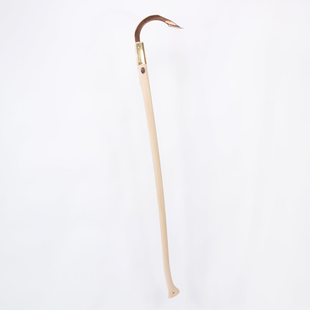 bronze garden soil hook with long handle