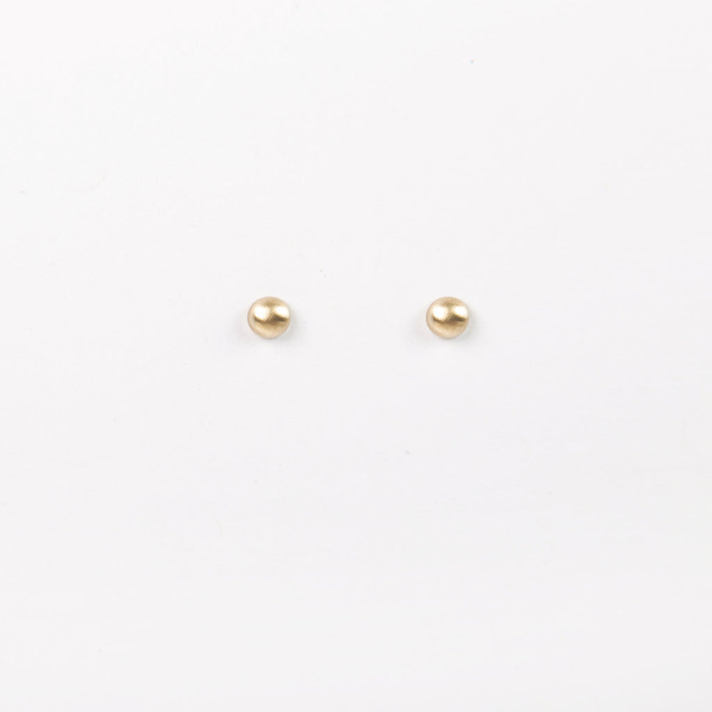 Carla Caruso - Bubble Stud Earrings - Yellow Gold, Small