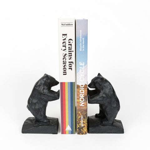 Cast Iron Bear Bookends - Set of Two