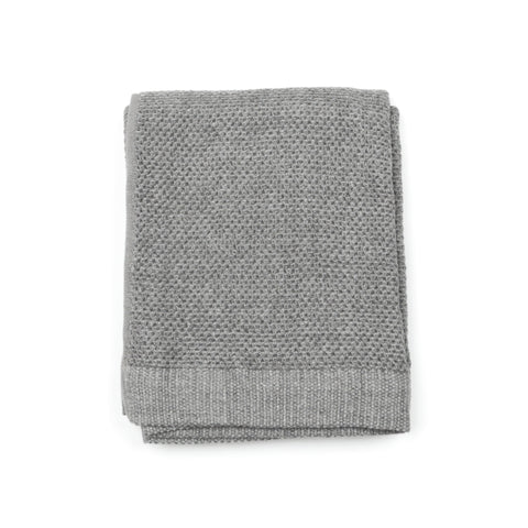 Kontex Vintage Waffle Grey Bath Towels