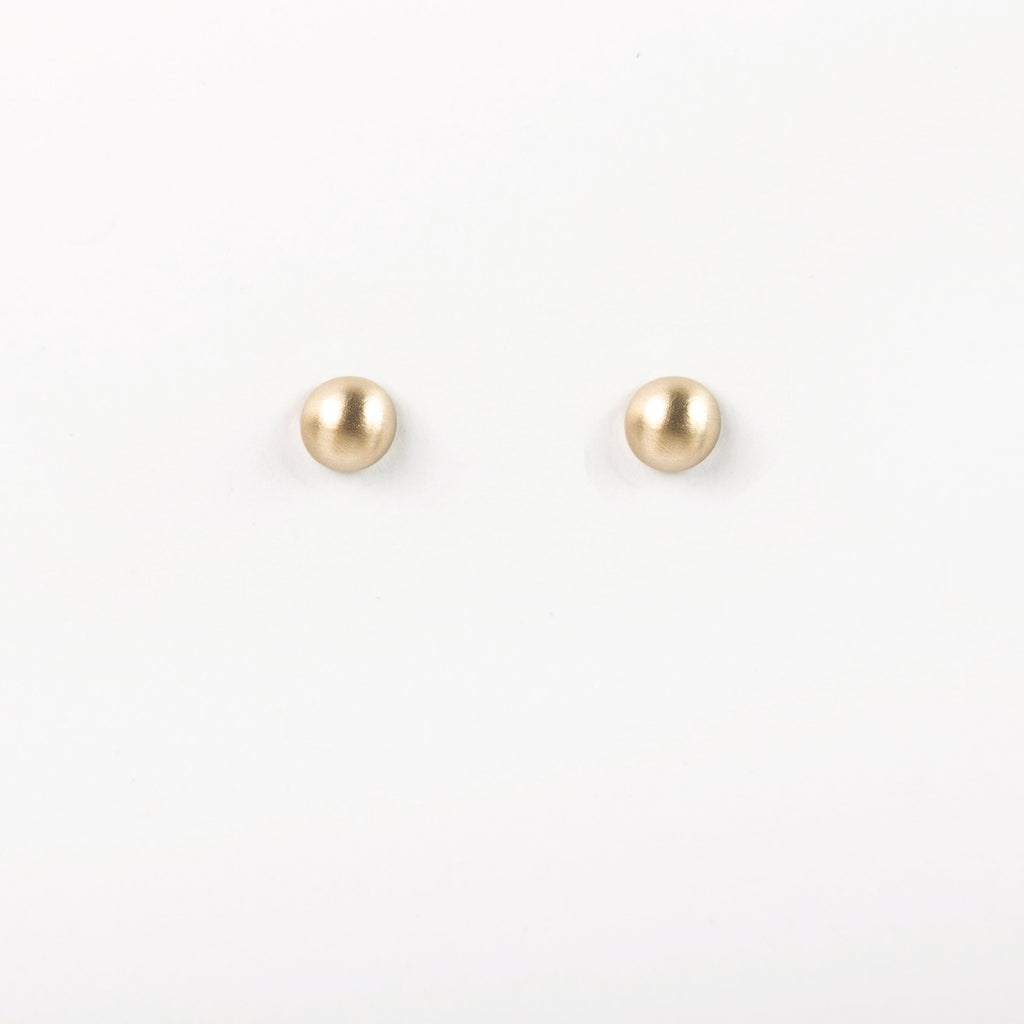 Carla Caruso - Bubble Stud Earrings - Yellow Gold, Medium