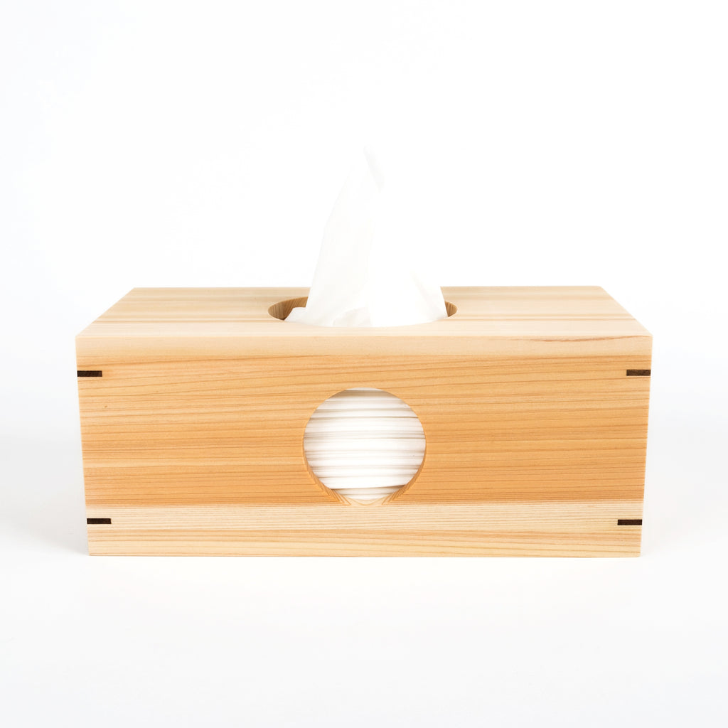 Hinoki Tissue Box - Rectangular