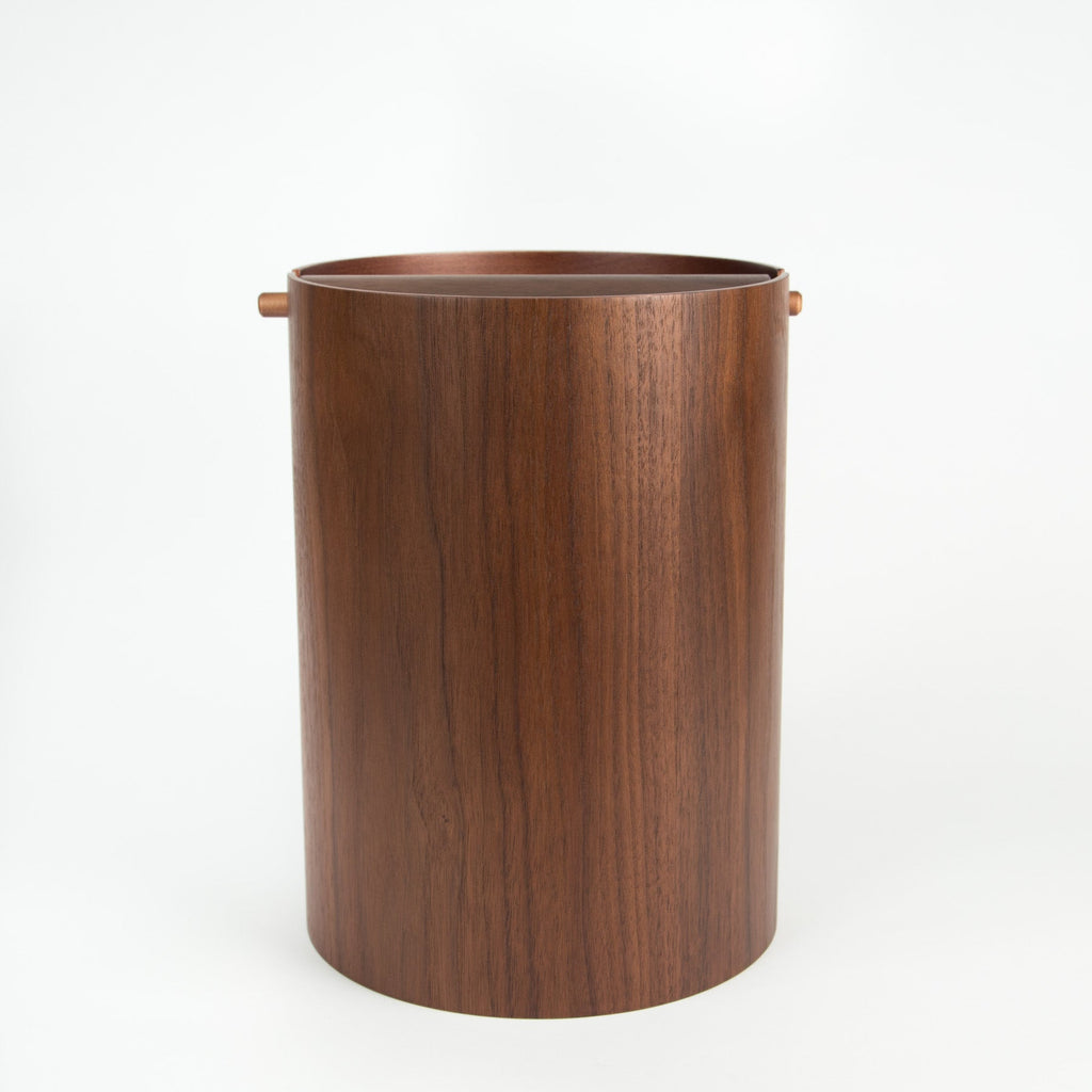 Molded Ply Wastebasket with Lid - Small