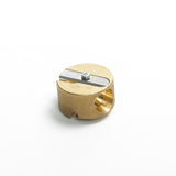 Round Brass Pencil Sharpener