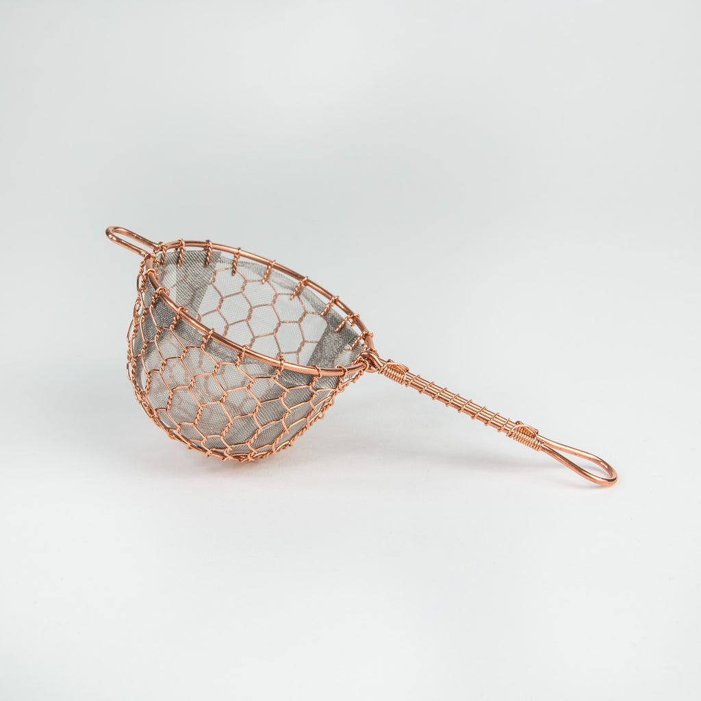 Handmade Tea Strainers - Small, Steel & Copper