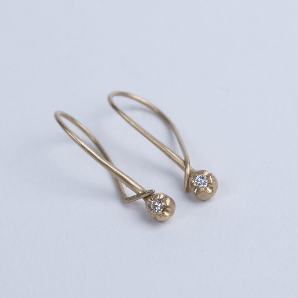 Black Barc - Ren Earrings with Diamonds