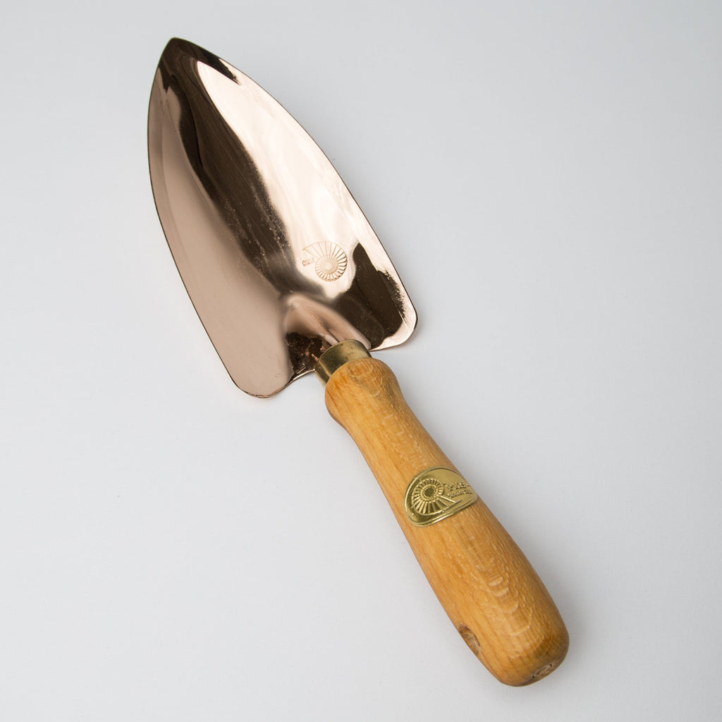 bronze gardening trowel wide