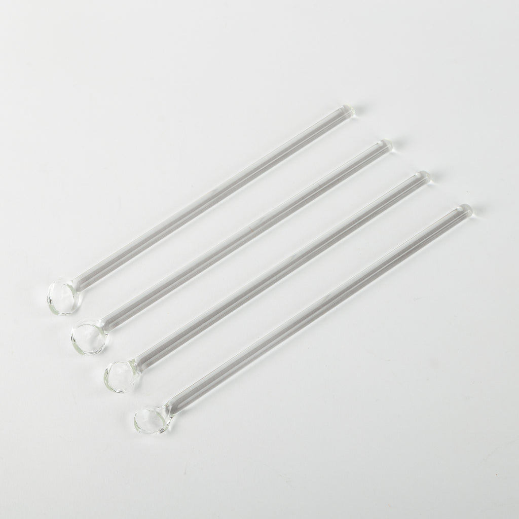 Glass Drink Stirrers Set